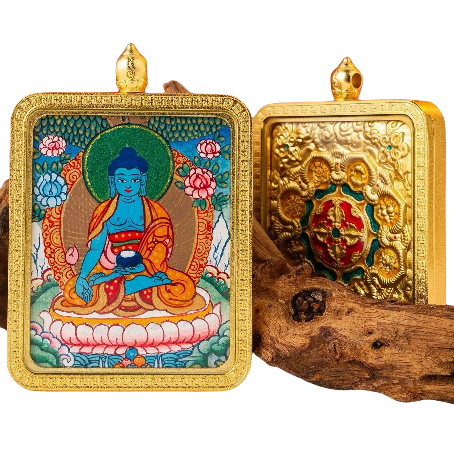 Pharmacist Buddha Thangka Pendant